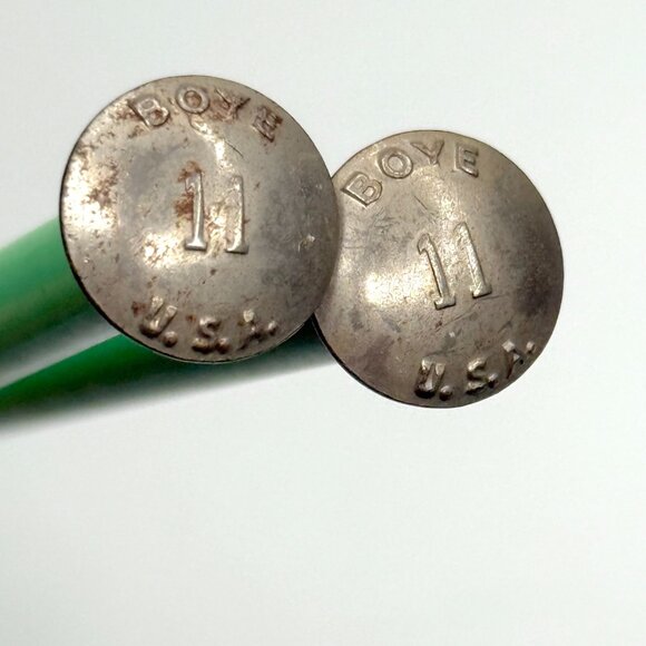 Boye Single Point Classic Knitting Needles Size 11 14" 35cm Made In USA Green - Picture 3 of 3